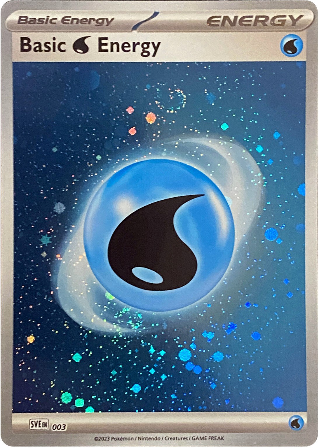 Basic Water Energy [Cosmos Holo] #11 Pokémon Card from Pokemon Scarlet & Violet 151 Set 